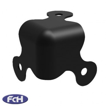 3 Leg Black Cabinet Corners - Pack of 4